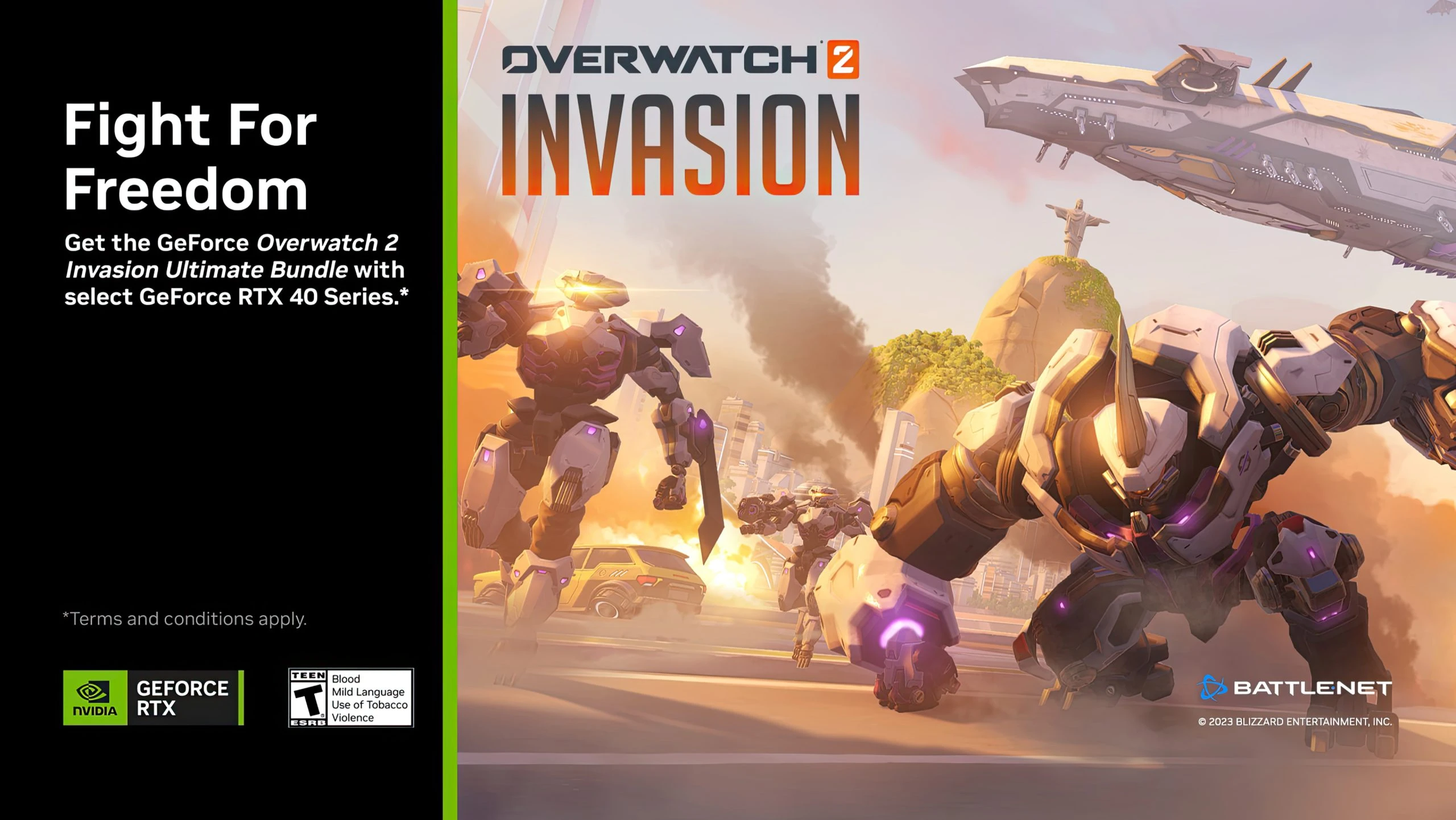 NVIDIA совместно с Blizzard добавляет набор Overwatch 2: Invasion Ultimate GeForce RTX 40 Series Bundle