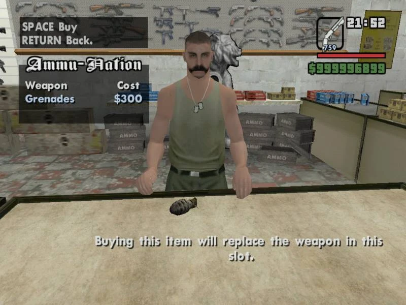 Grand Theft Auto: San Andreas "Граната F1"