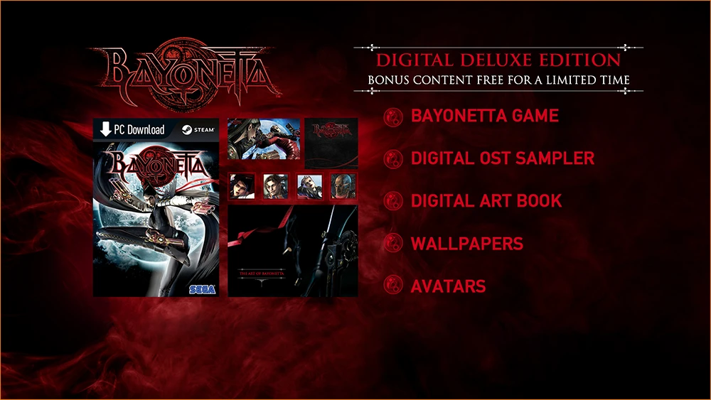 Bayonetta "Digital Deluxe Edition/DLC/Bonus Content - Extras"