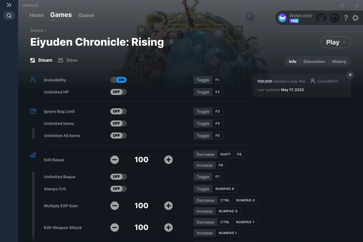 Eiyuden Chronicle: Rising "Трейнер +18" [UPD: 17.05.2022] {ColonelRVH / WeMod}