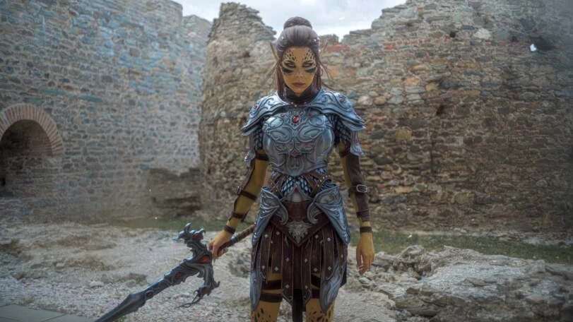 Детализированный косплей на Лаэзель из Baldur's Gate 3 от Frau Haku
