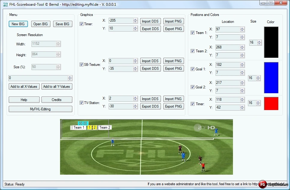 FIFA 13 "FHL Scoreboard Editor Tool"