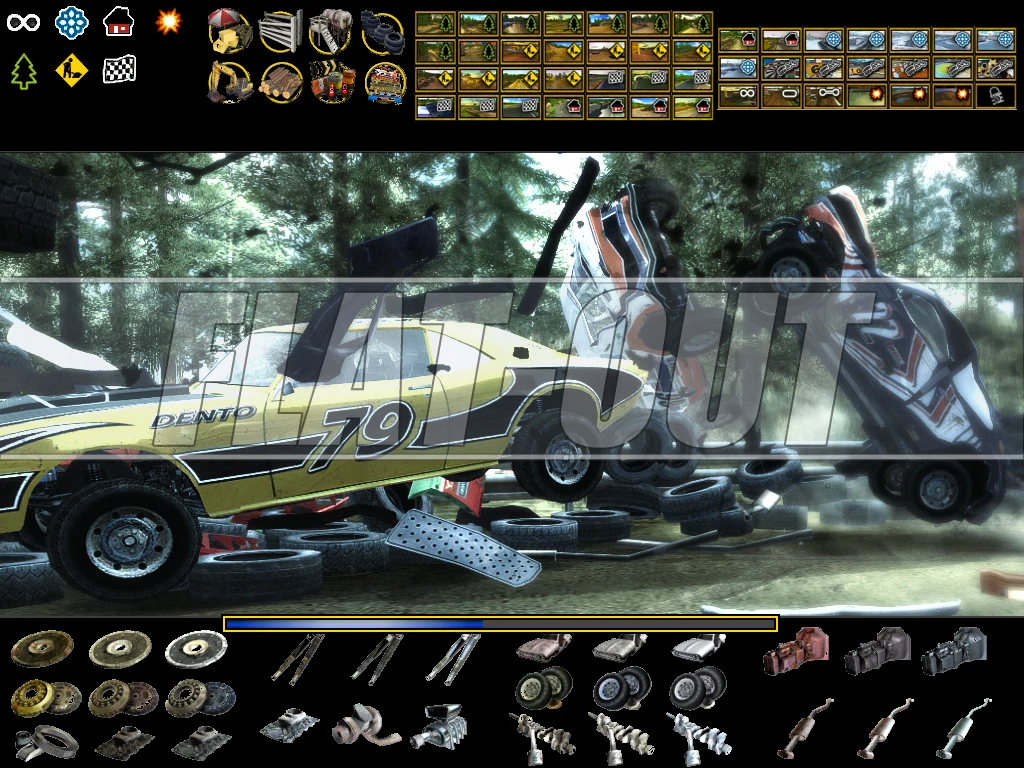 FlatOut "Новый, красивый загрузочный экран"