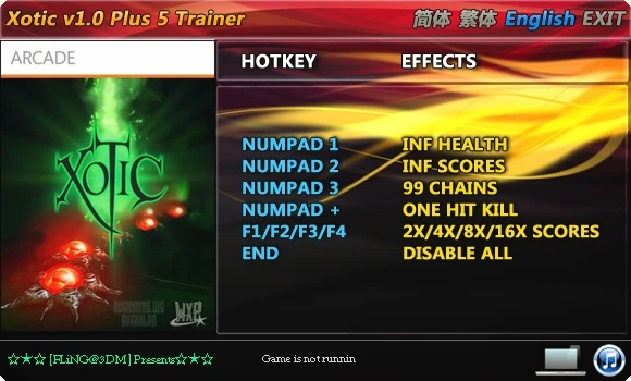 Xotic: Трейнер/Trainer (+5) [1.0] {FLiNG}