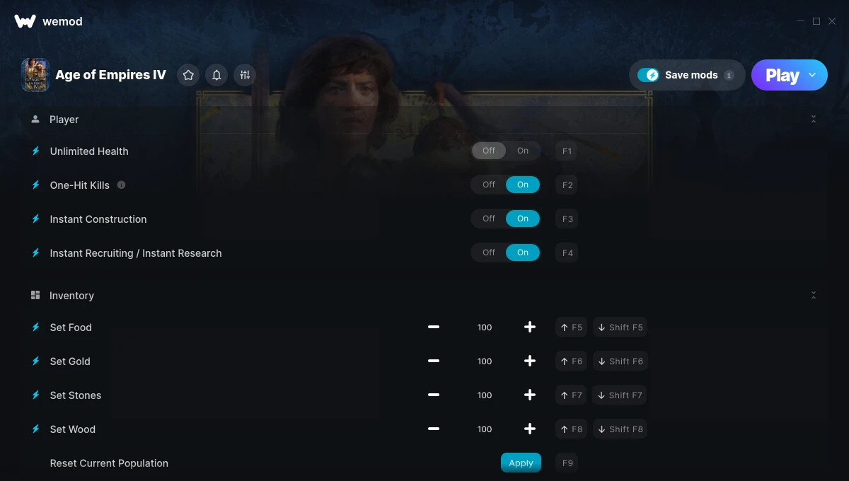 Age of Empires 4 "Трейнер +9" [UPD: 28.08.2024] {MrAntiFun / WeMod}