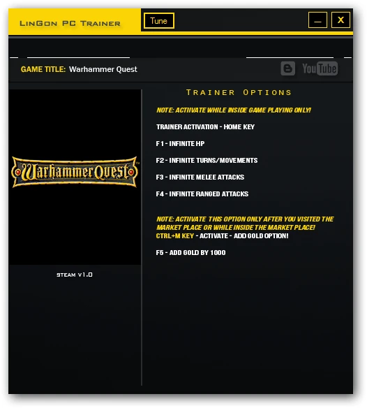 Warhammer Quest: Трейнер/Trainer (+5) [1.0] {LinGon}