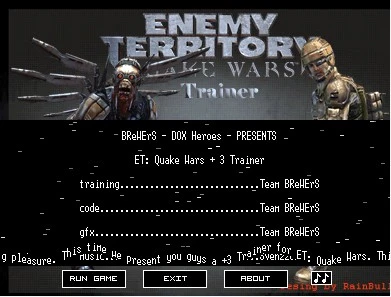 Enemy Territory Quake Wars 1.0  Trainer