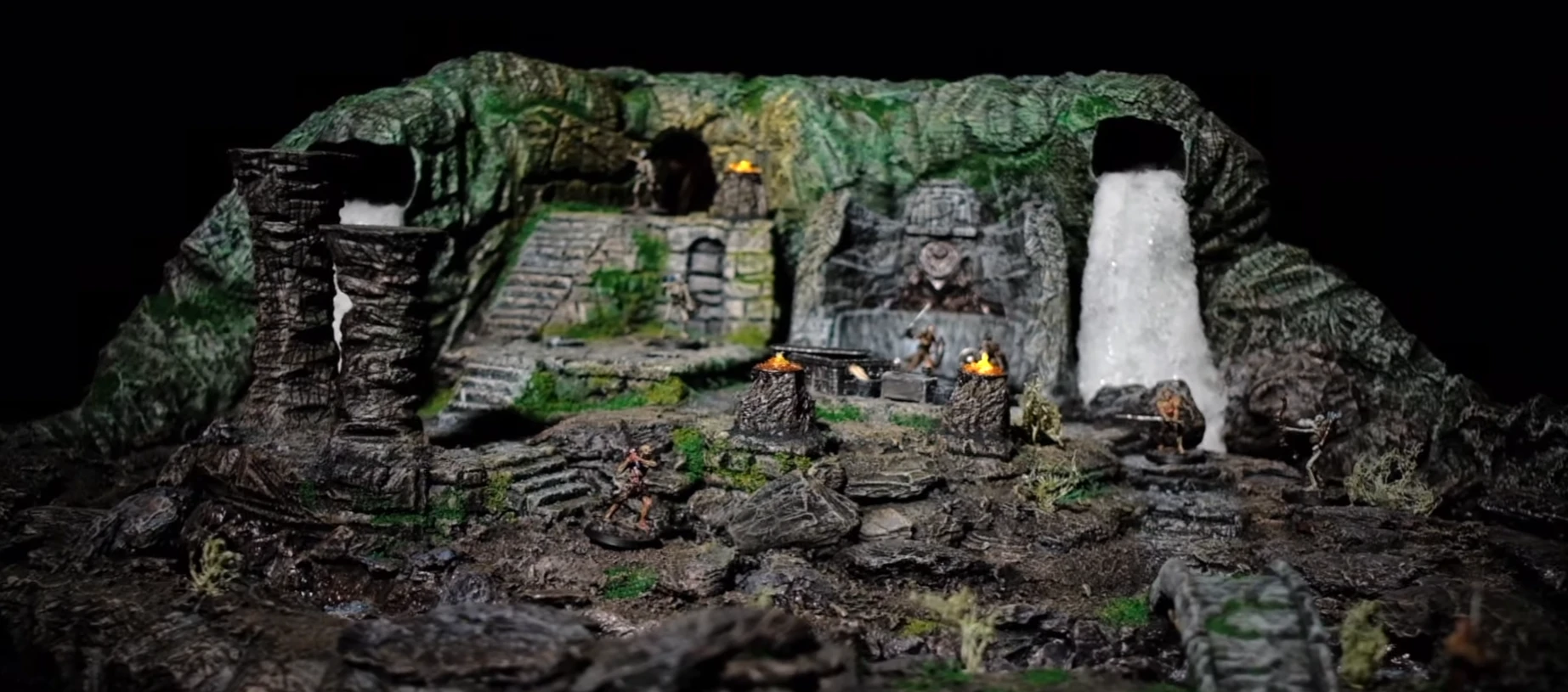 Фанат Skyrim сделал впечатляющую диораму святилища Ветреного пика для настольной игры