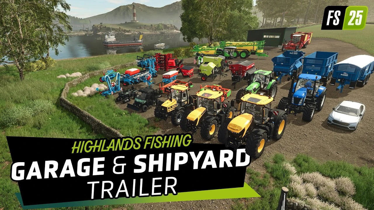 Farming Simulator 25 выходит на воду: первое DLC добавит лодки, лук и новую технику