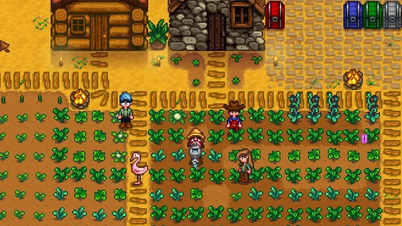 Геймплей Stardew Valley из мультиплеерной беты