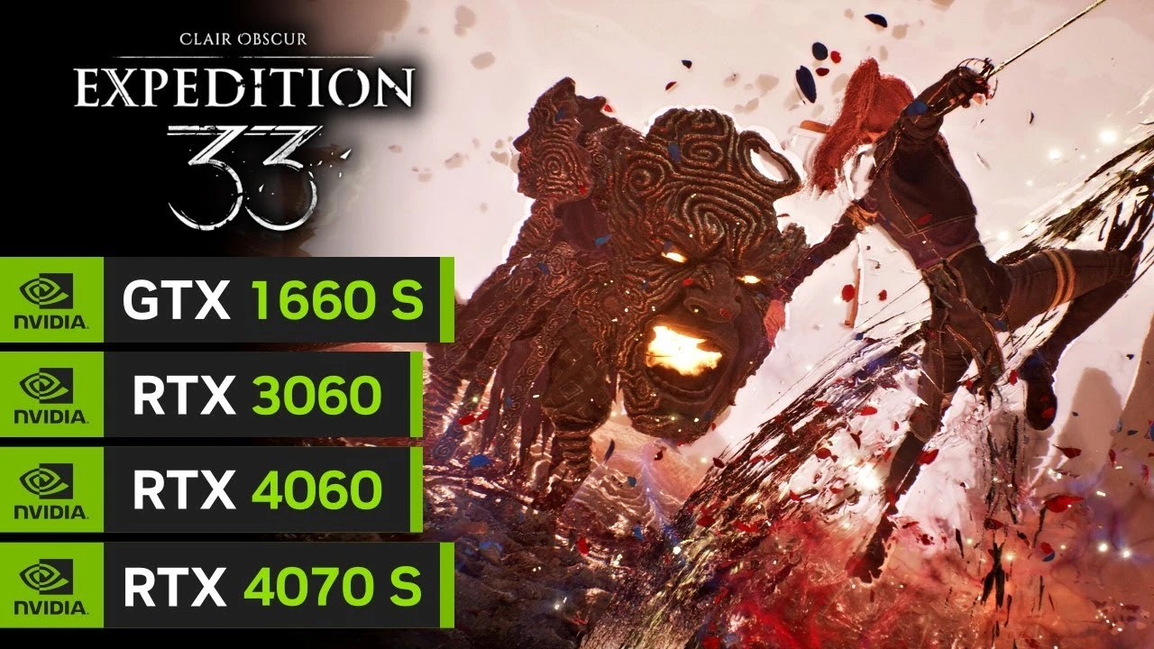 Как работает Clair Obscur: Expedition 33 на GTX 1660 SUPER, RTX 3060, RTX 4060 и RTX 4070 SUPER