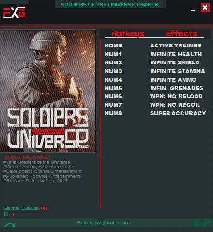 Soldiers of The Universe: Трейнер/Trainer (+8) [1.0] {FutureX}