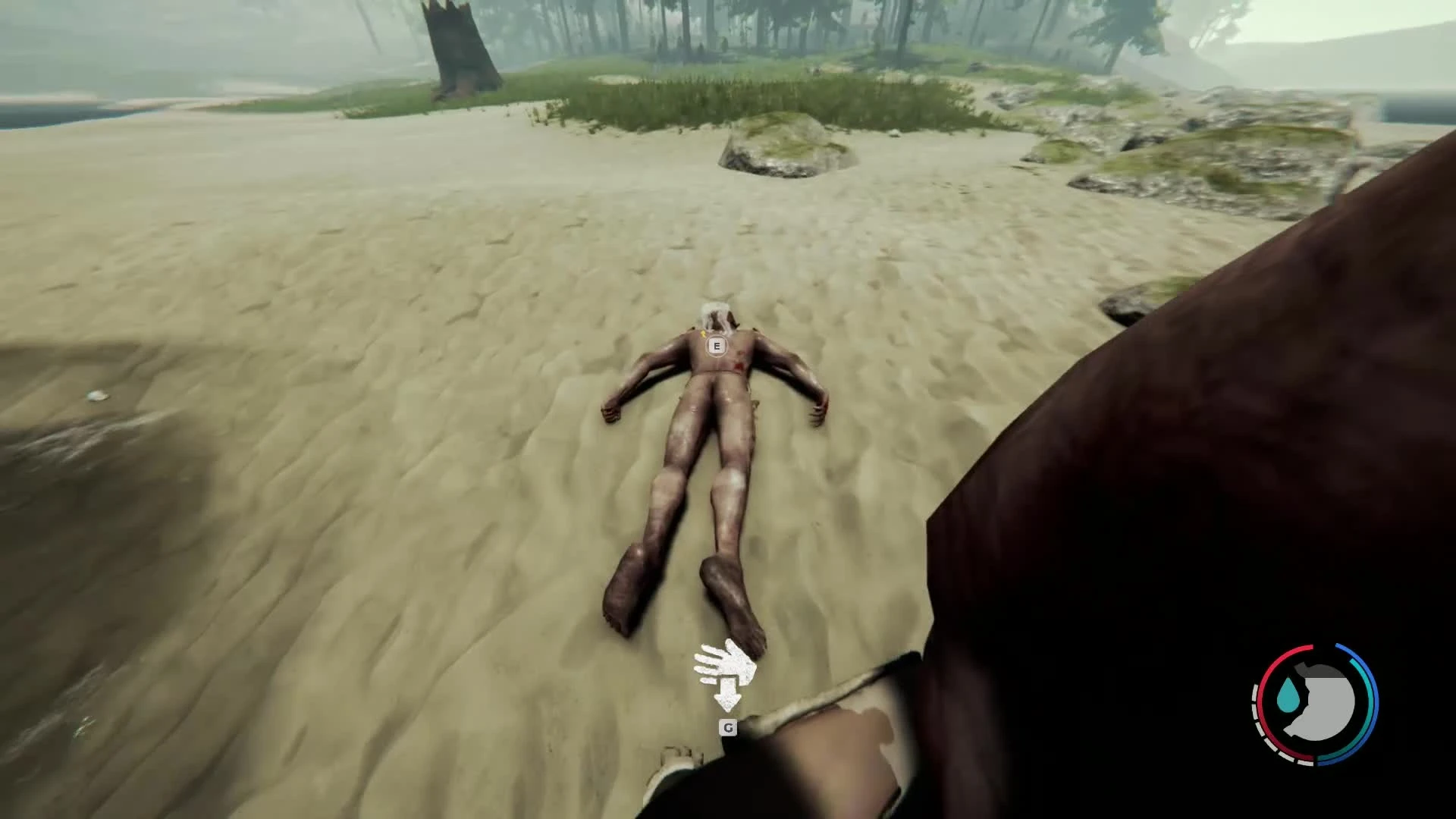 The forest топор найден в жуткой пещере среди людоедов