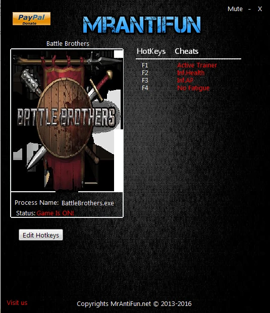 Battle Brothers: Трейнер/Trainer (+3) [1.0.0.1] {MrAntiFun}
