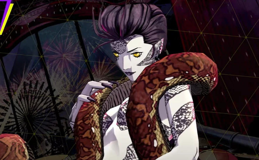 Лилит со змеей вместо одежды в новом трейлере Soul Hackers 2