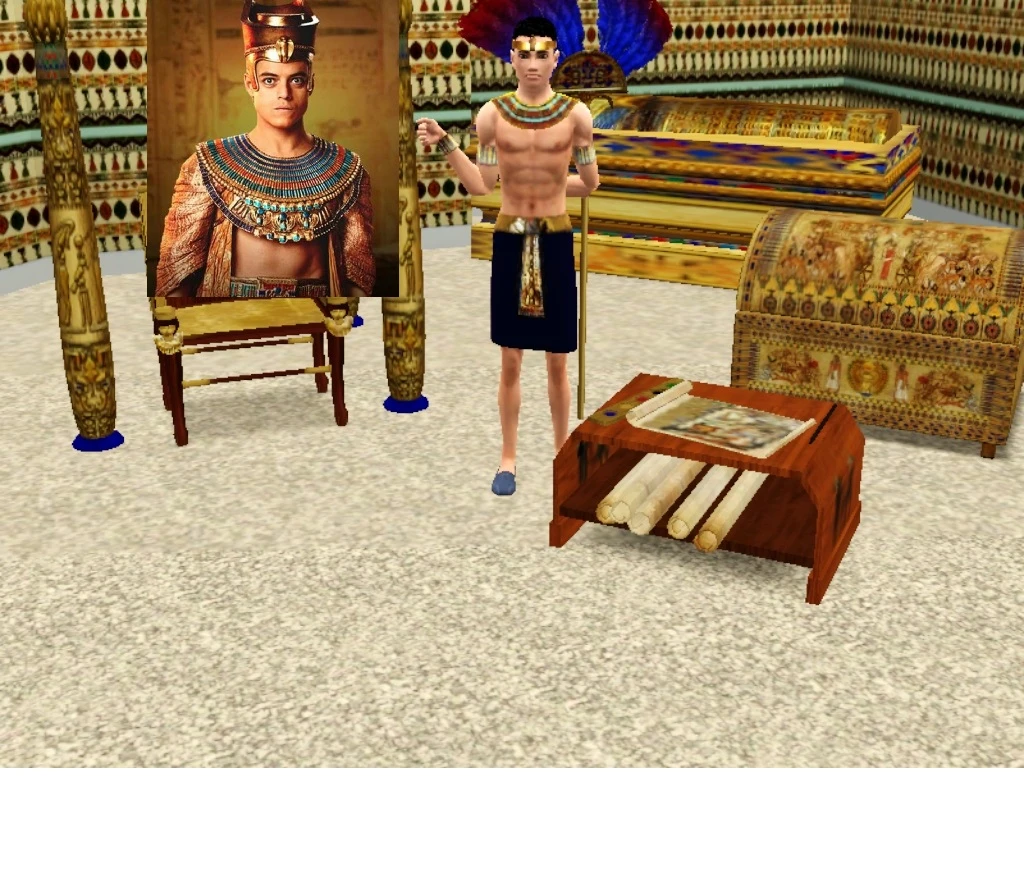 Sims 3 "Фараон Акменра из фильма - Ночь в музее"