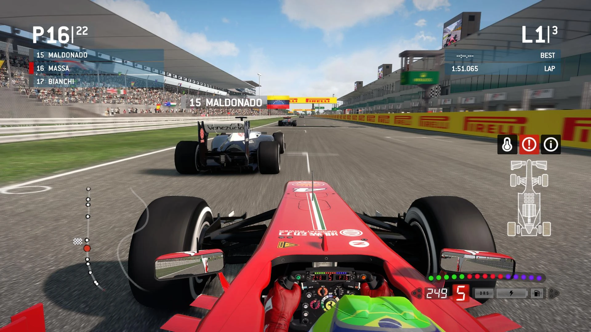 F1 2013 "T-cam fixed movement"