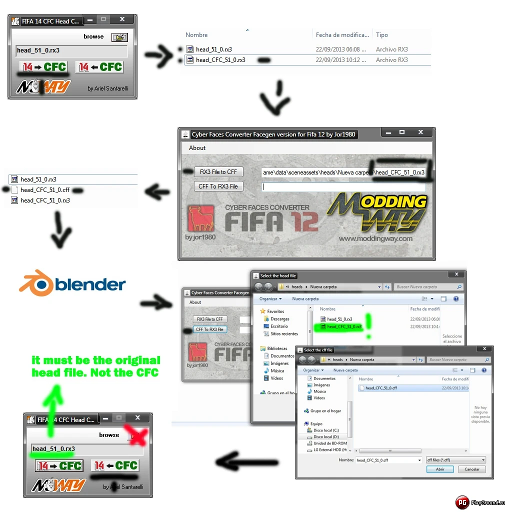 FIFA 14 to CFC Head Converter