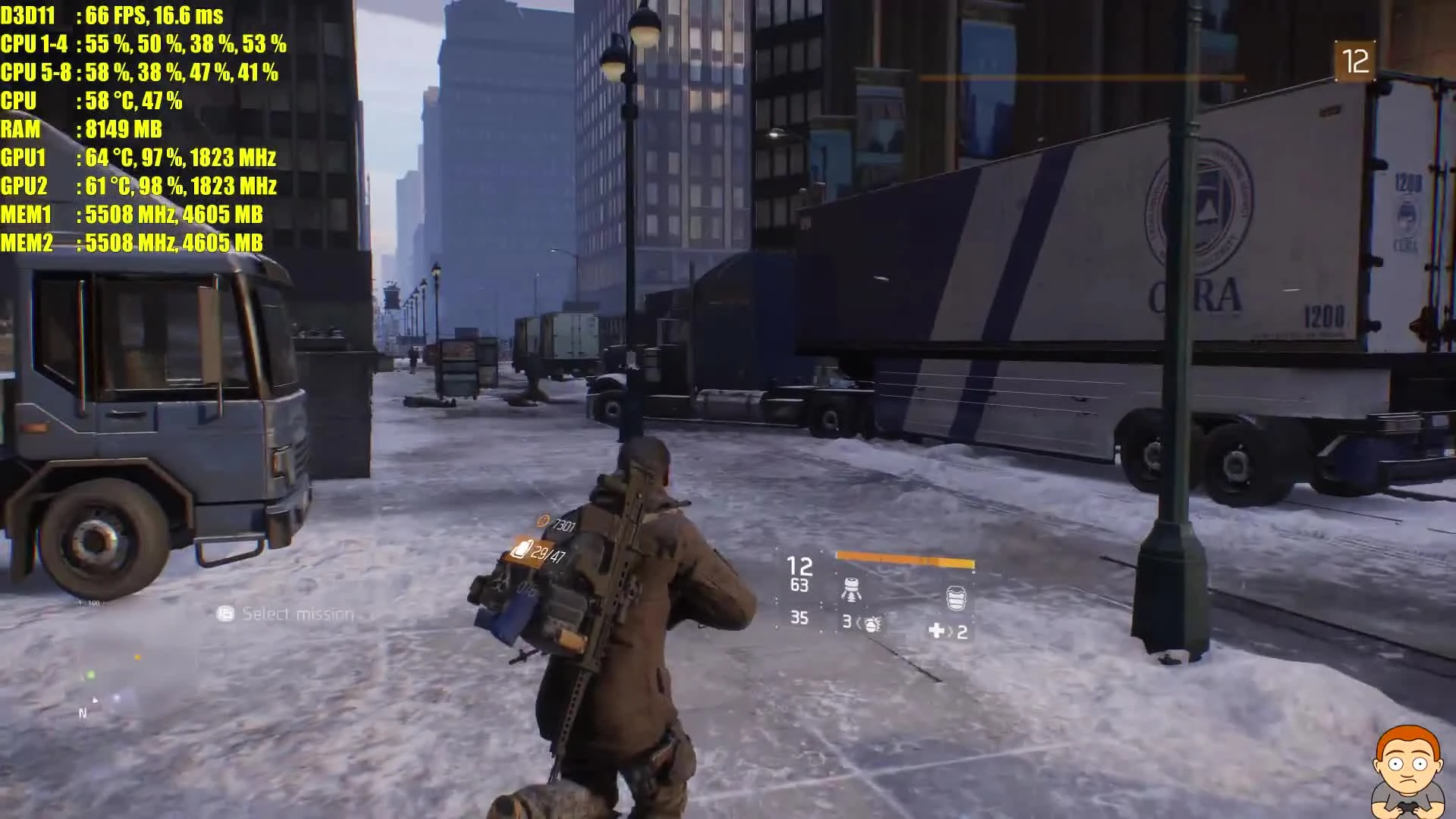 The Division GTX 1080 TI SLI 4K Тест производительности