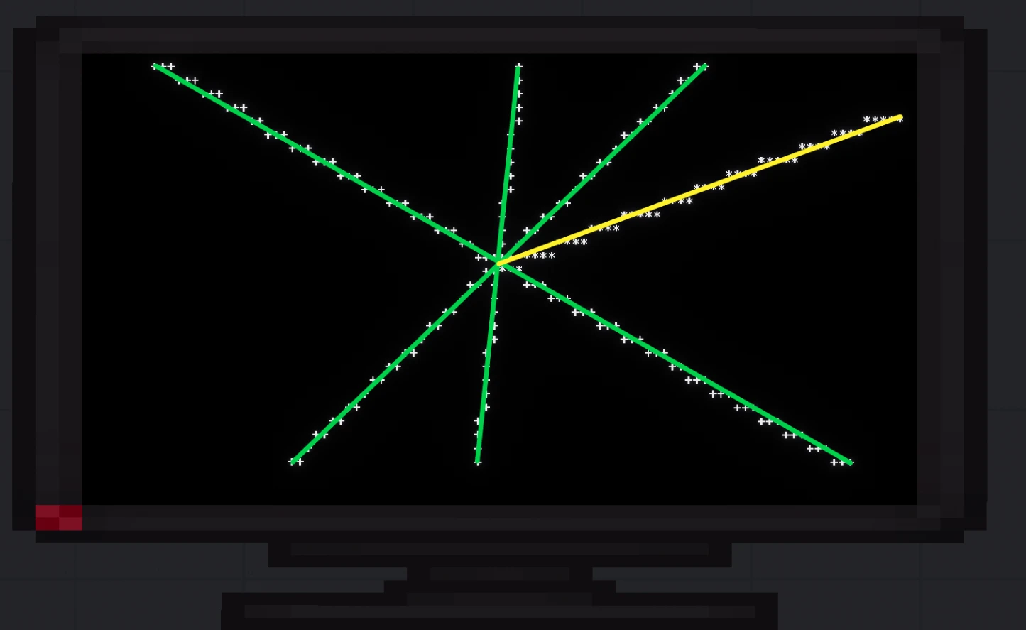 Рисование вектора на графике с помощью кода в People Playground