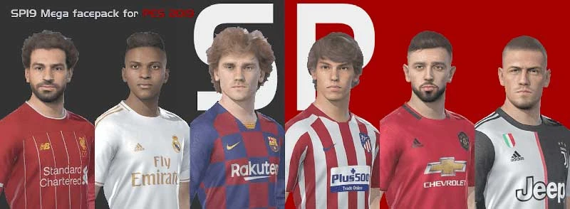 PES 2019 "SmokePatch Mega Face Pack v4"