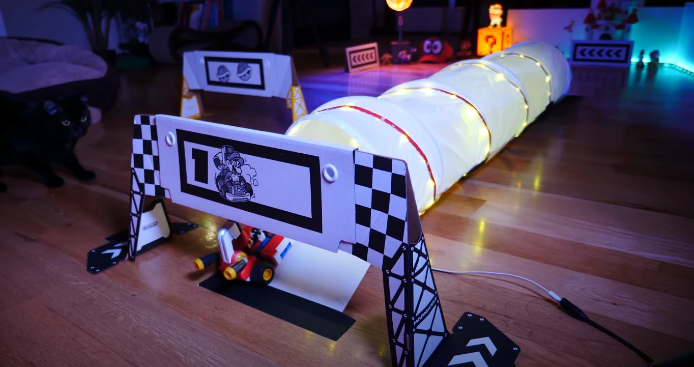 Фанат воссоздал трек Rainbow Road для Mario Kart Live: Home Circuit