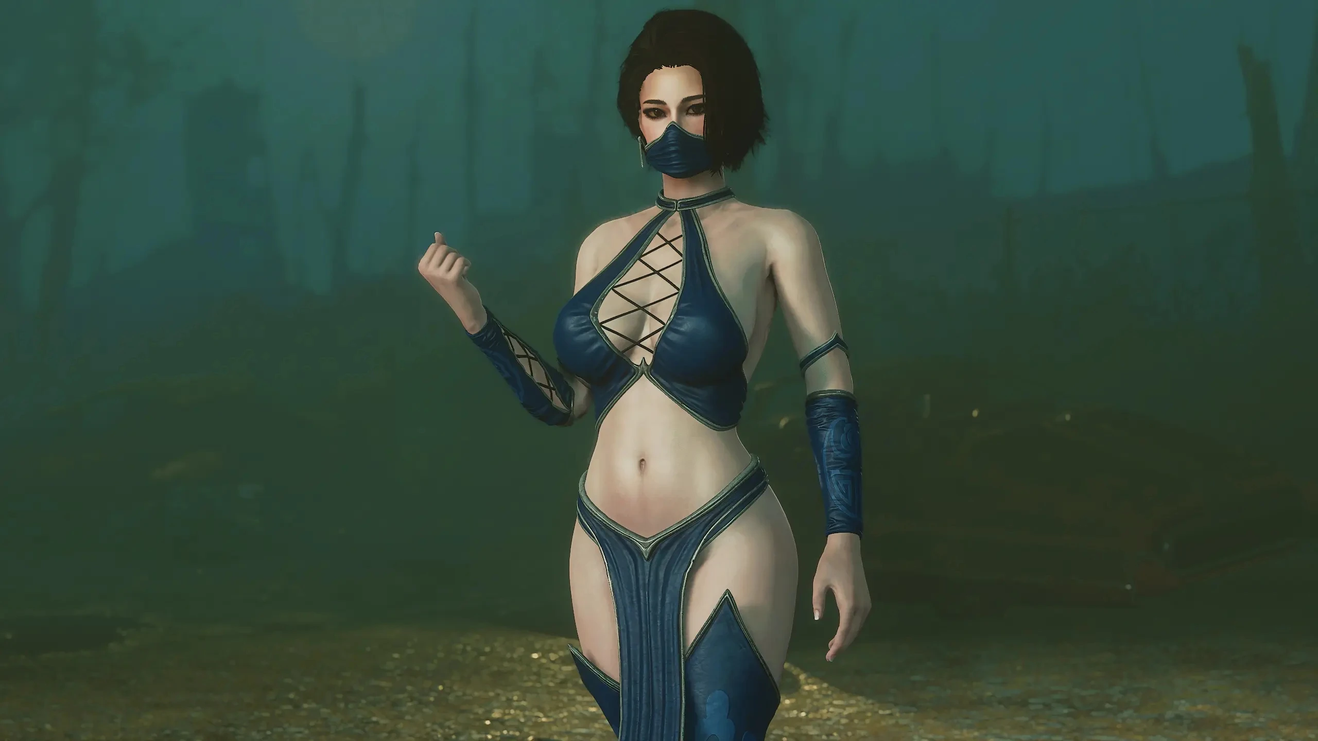 Fallout 4 "Наряд Китаны CBBE"