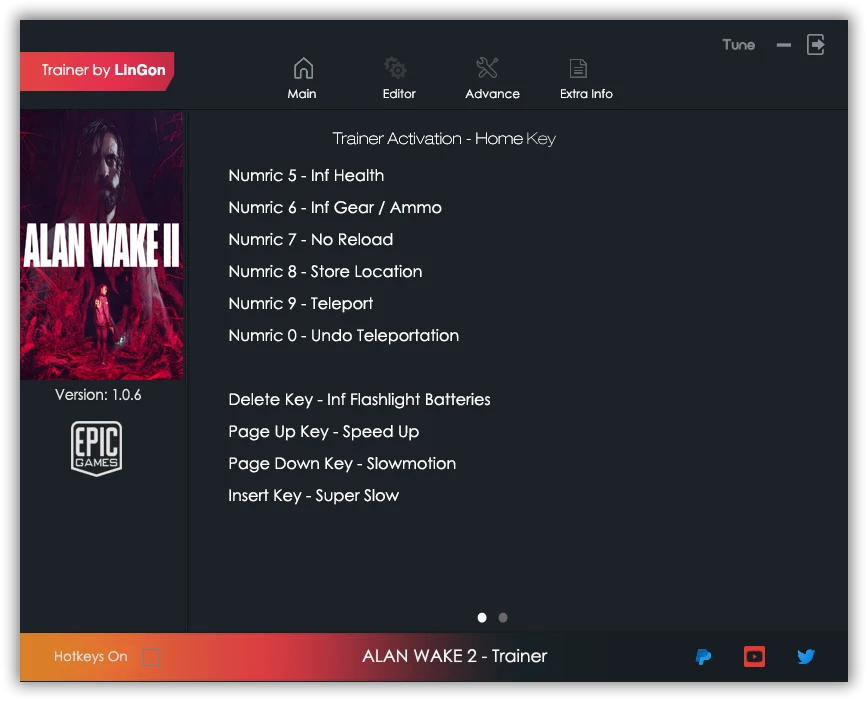 Alan Wake 2 "Трейнер +10" [1.0.0.12] {LinGon}
