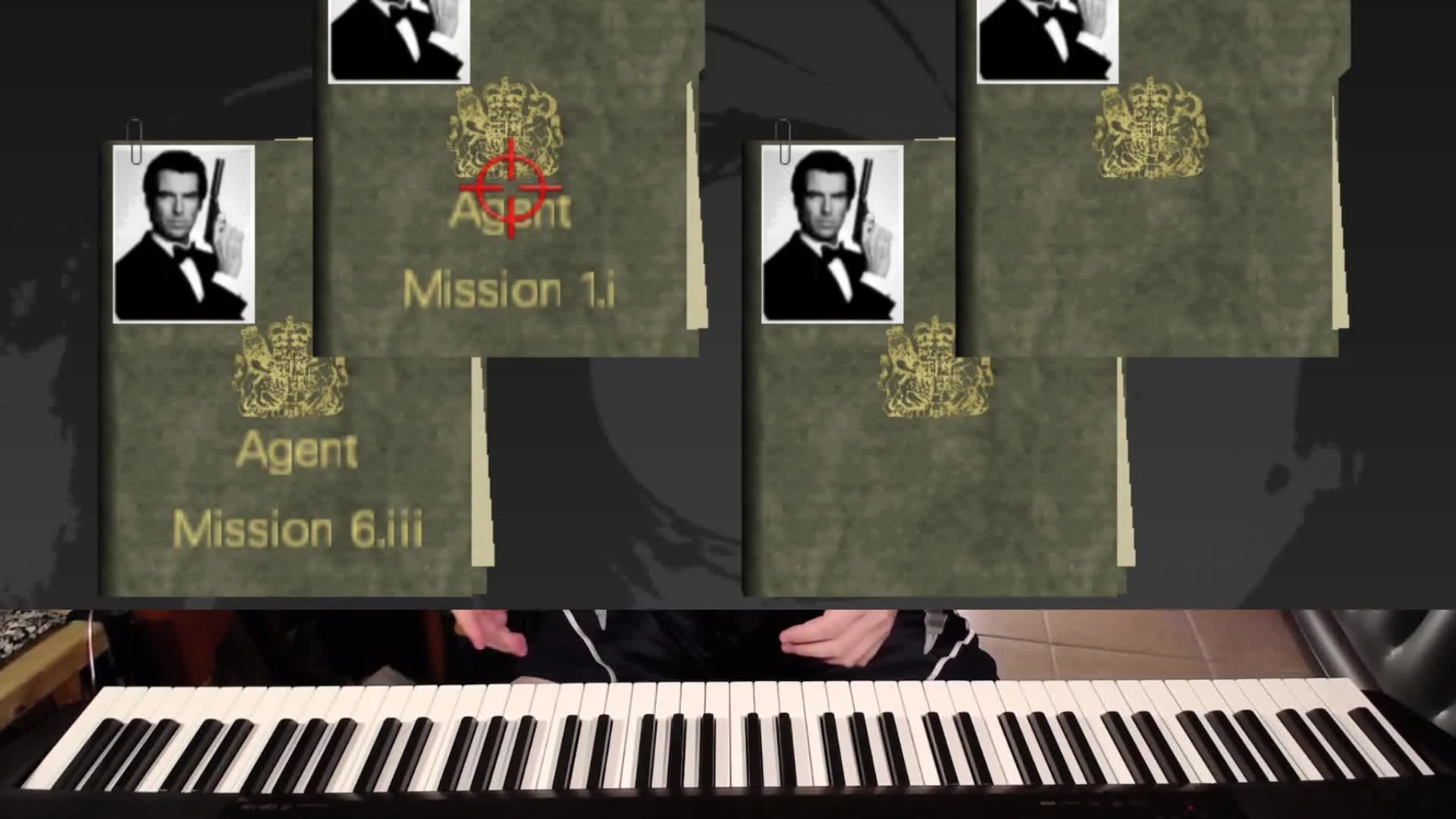 Геймплей Golden Eye 007 на пианино