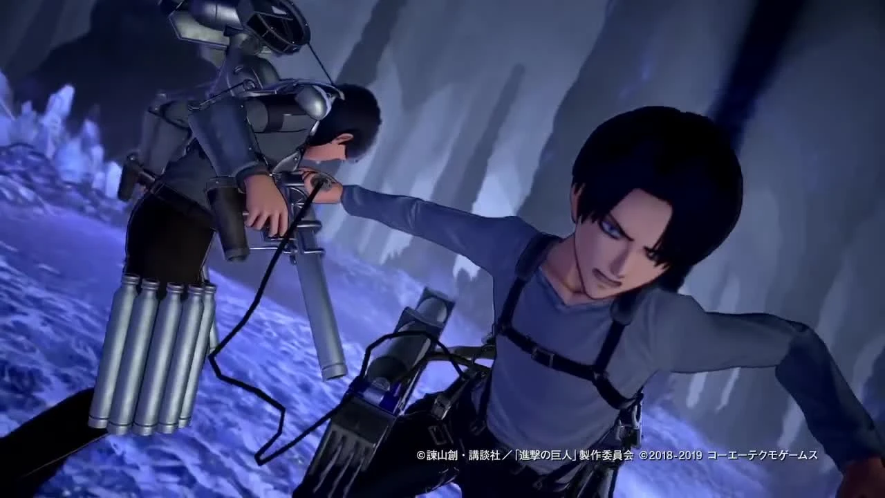 Демонстрация эффективности снаряжения в борьбе с титанами в Attack on Titan 2: Final Battle (ч. 1)