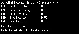 I Am Alive: Трейнер/Trainer (+5) [v1.0.1 "Steam"] {LIRW / GHL} - Updated: 04.09.2017