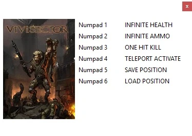 Vivisector - Beast Within / Вивисектор: Зверь Внутри: Трейнер/Trainer (+6) [1.1] {LIRW / GHL}