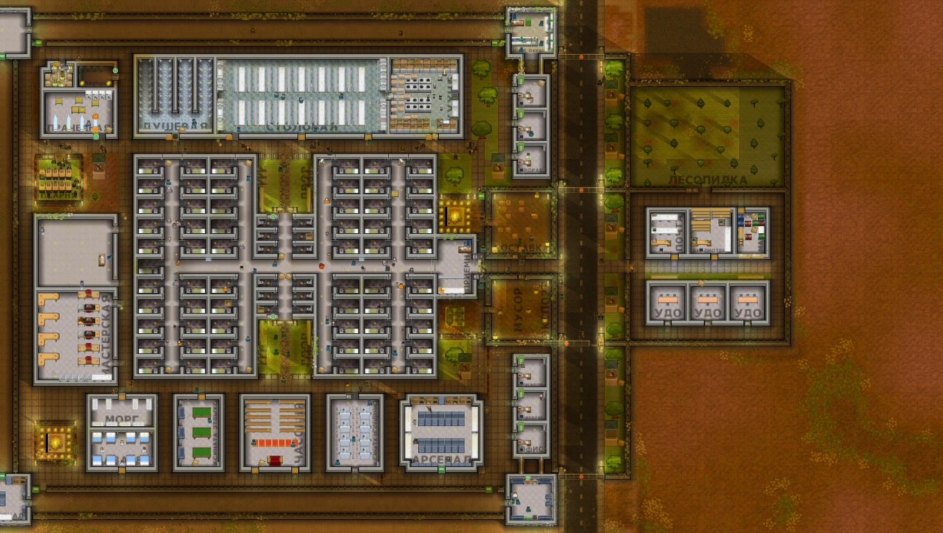 Prison Architect: Сохранение/SaveGame (Побег v.1) {Важный Заяц}