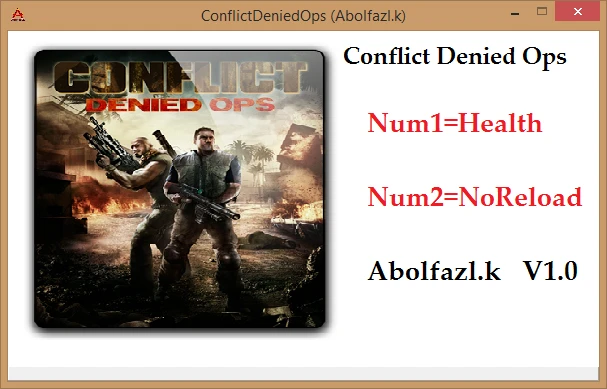 Conflict: Denied Ops: Трейнер/Trainer (+2) [1.0] {Abolfazl.k}