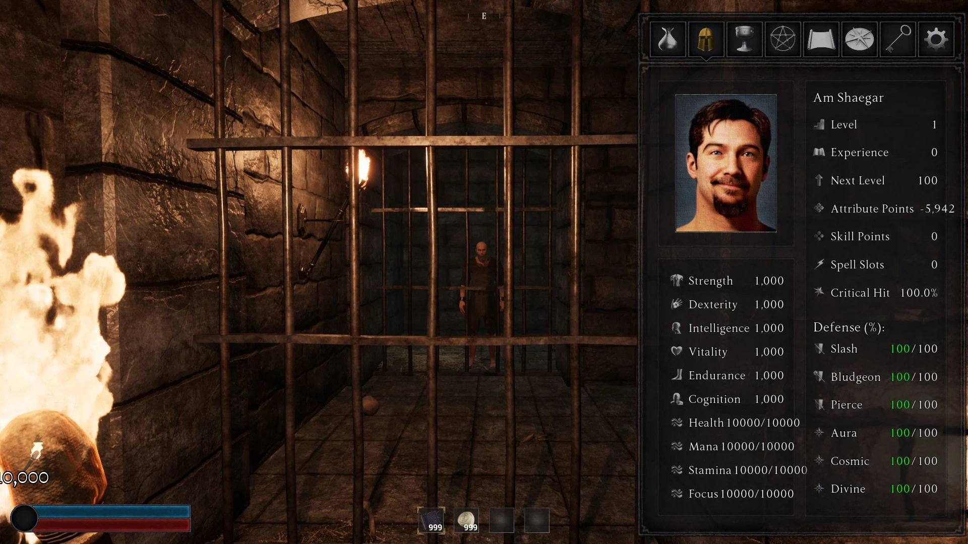 Monomyth "Сохранение - Начало игры, герой полностью прокачен"