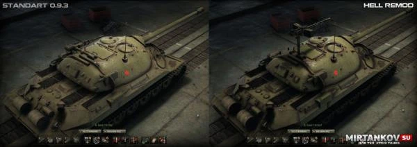 World of Tanks "HD-ремоделинг ИС-7 Hell Remod"