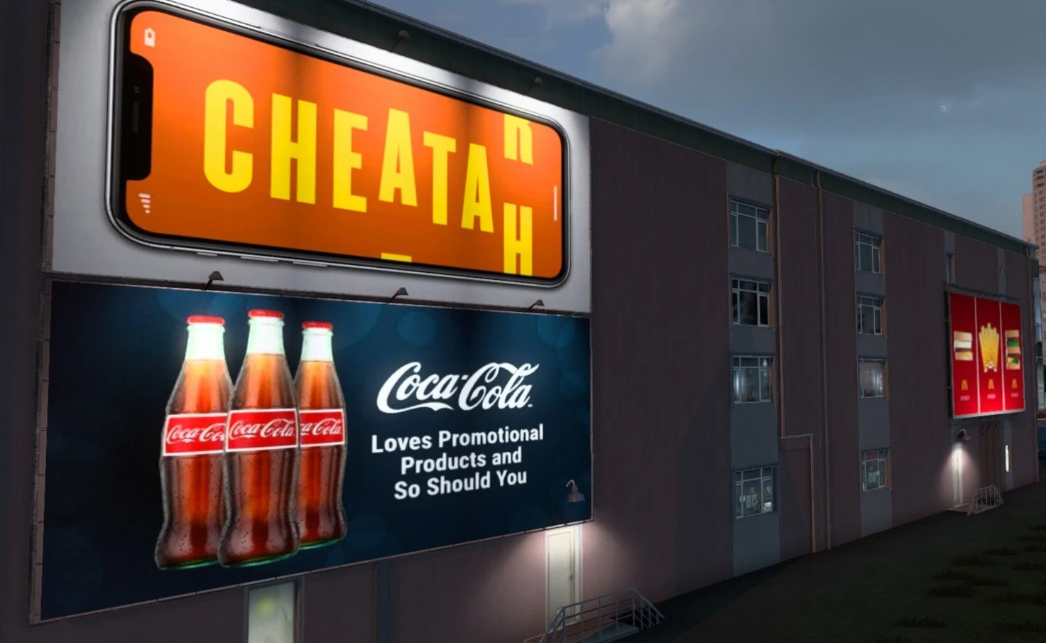 Euro Truck Simulator 2 "Красивая реклама v1.0 (1.41.х)"