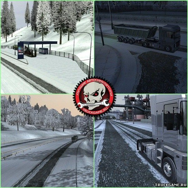 German Truck Simulator "Winter Mod 1.0"