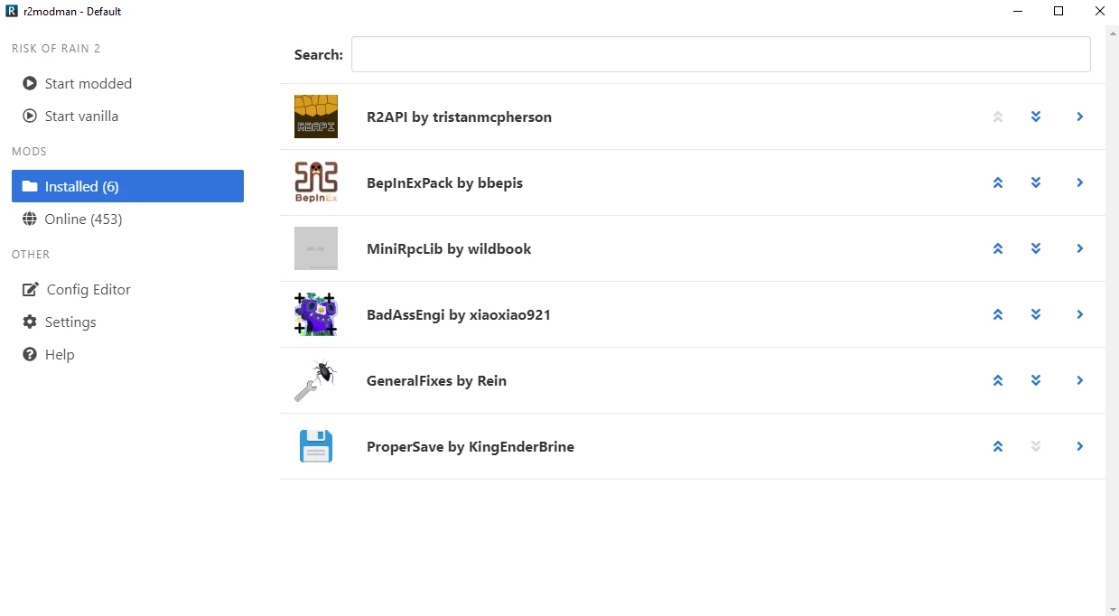 Valheim "r2modman - менеджер модов"