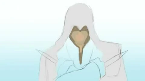 Создание рисунка Эцио времен AC:B