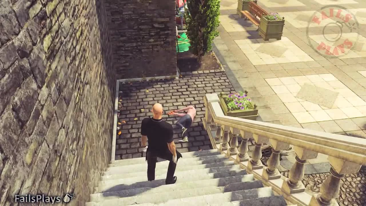 Hitman Брутальные убийства Смешные моменты # 16 )