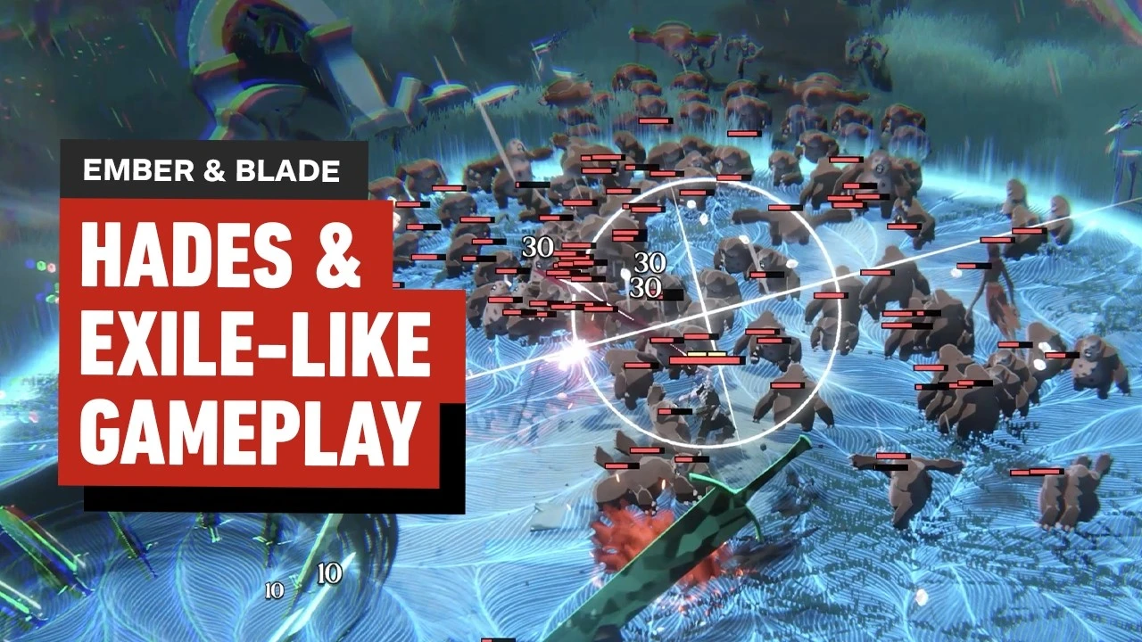 20 минут геймплея экшена Ember and Blade в стиле Hades и Path of Exile