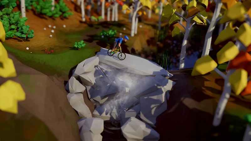 На Kickstarter выбралась Lonely Mountains: Downhill - новая игра про даунхилл с симпатичной графикой