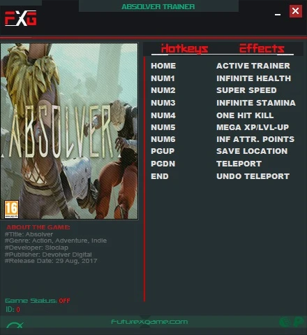 Absolver: Трейнер/Trainer (+7) [1.0] {FutureX}