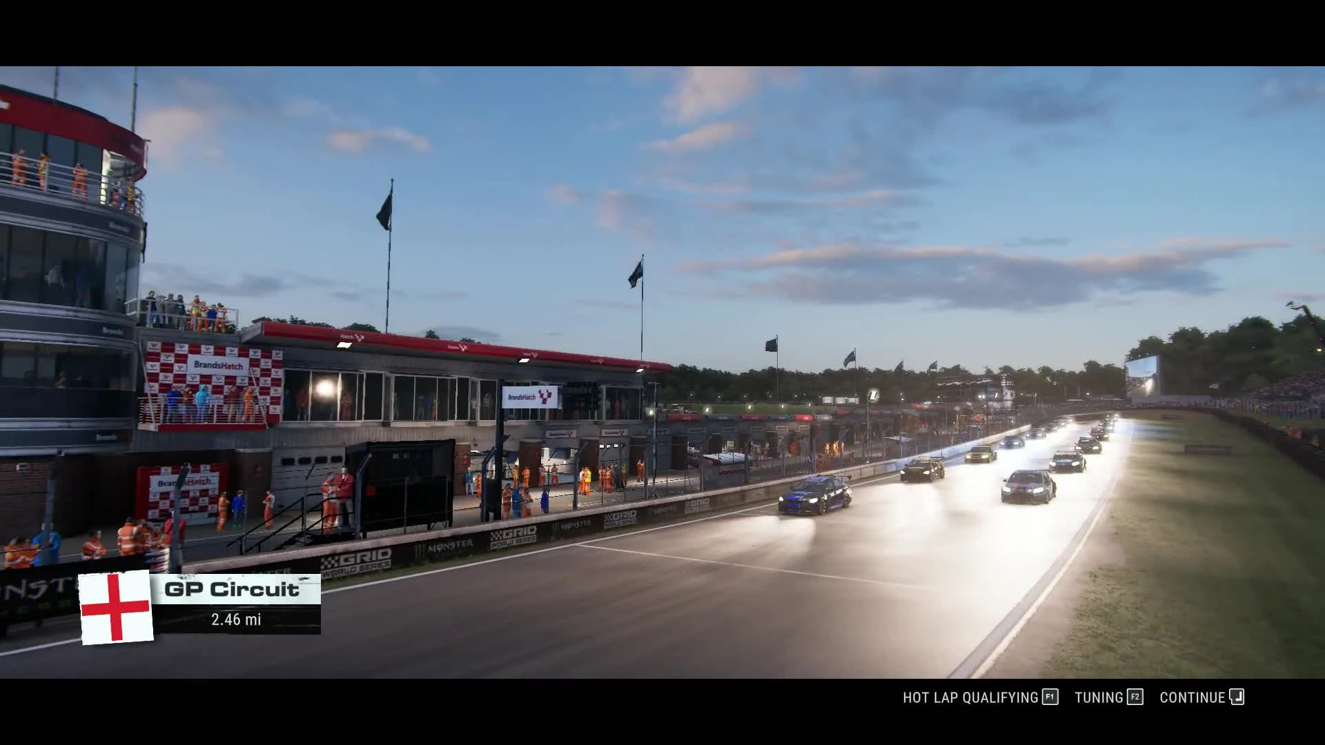 GRID 2019 на клавиатуре: настройки + гонка