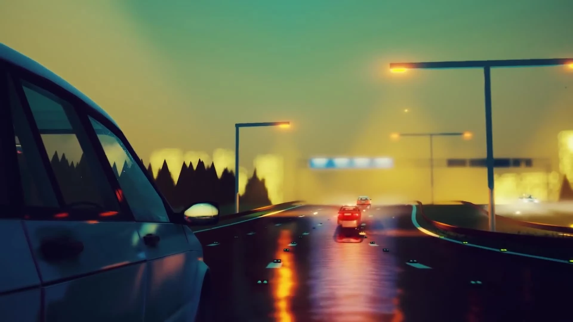 Тизер неонового симулятора курьера - Transmission