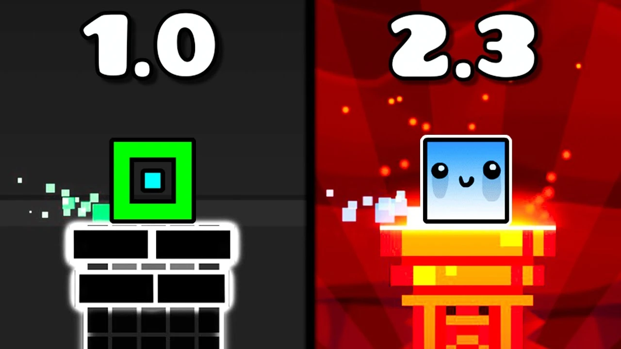Эволюция Geometry Dash: все версии от 1.0 до 2.3