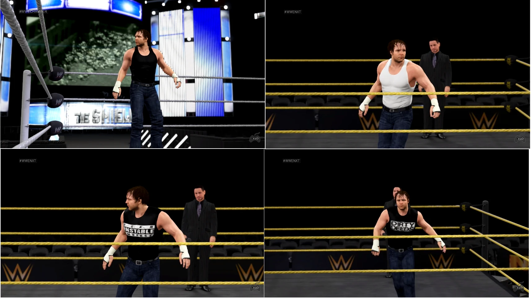 WWE 2K15 "Dean Ambrose with 10 Attires Mod"