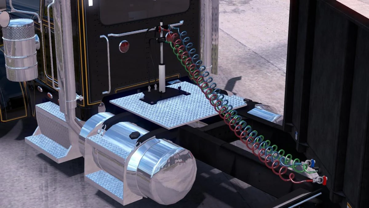 American Truck Simulator "Мод Trailer Cables High Detail by A.Garcia"