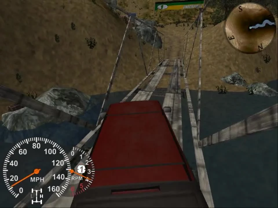 Прохождение 4х4: Evolution 2 #5 - Миссия: Парк препятствий - Лебедка